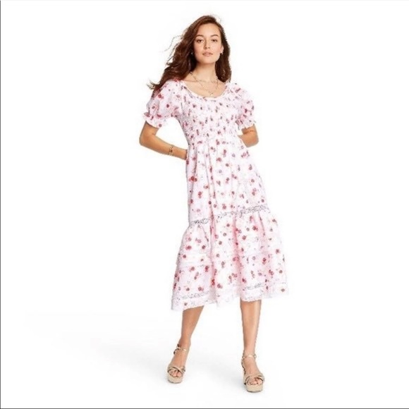 LoveshackFancy Cosette Smocked Dress XS - Picture 1 of 10